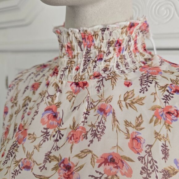 NWT Princess Polly Boho Chic Floral Layered Dress With Smocking, Size 2 - Picture 6 of 14